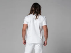 T-Shirt Tapan Manches Courtes 100% Bio Blanc Blanc S - 38/40 -CHIN MUDRA Soldes t shirt tapan manches courtes 100 bio 1635410533617a6265b3813