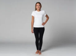 T-Shirt TARA M/C Ras Du Cou - Bio Blanc Blanc XS - 36 -CHIN MUDRA Soldes t shirt tara m c ras du cou bio 16352558536178062da65ba