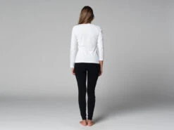 T-Shirt Tara M/L Col Large 100% Bio Blanc Blanc XS - 36 -CHIN MUDRA Soldes t shirt tara m l col large 100 bio 163525829661780fb82b3db