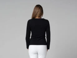 T-Shirt Tara M/L Ras Du Cou Bio Noir Noir XS - 36 -CHIN MUDRA Soldes t shirt tara m l ras du cou bio 1635260848617819b03e363