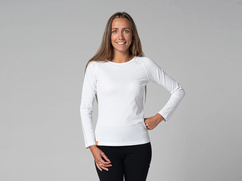 T-Shirt Tara M/L Ras Du Cou Bio Blanc Blanc XS - 36 1 T-Shirt Tara M/L Ras Du Cou Bio Blanc Blanc XS - 36