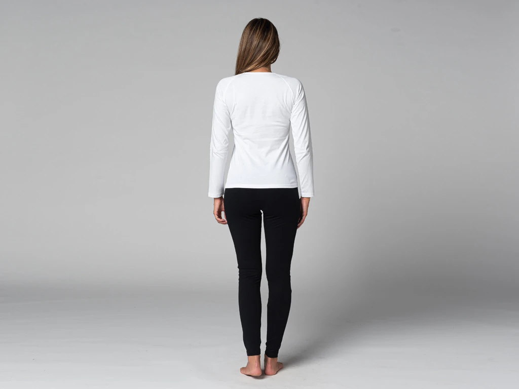 T-Shirt Tara M/L Ras Du Cou Bio Blanc Blanc XS - 36 7 T-Shirt Tara M/L Ras Du Cou Bio Blanc Blanc XS - 36 – Image 7