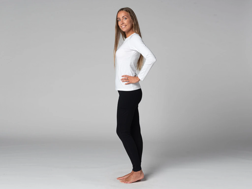 T-Shirt Tara M/L Ras Du Cou Bio Blanc Blanc XS - 36 8 T-Shirt Tara M/L Ras Du Cou Bio Blanc Blanc XS - 36 – Image 8