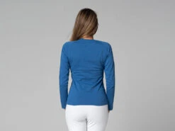 T-Shirt Tara M/L Ras Du Cou Bio Bleu Bleu XS - 36 -CHIN MUDRA Soldes t shirt tara m l ras du cou bio 163526163661781cc47e716