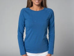 T-Shirt Tara M/L Ras Du Cou Bio Bleu Bleu XS - 36 -CHIN MUDRA Soldes t shirt tara m l ras du cou bio 163526164261781cca7b604