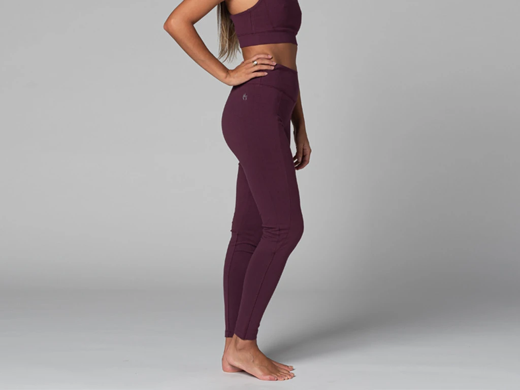 Yoga Legging Pocket - Bio Prune Prune XS - 36 2 Yoga Legging Pocket - Bio Prune Prune XS - 36 – Image 2