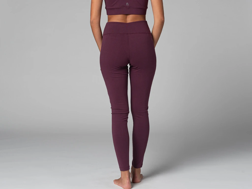 Yoga Legging Pocket - Bio Prune Prune XS - 36 3 Yoga Legging Pocket - Bio Prune Prune XS - 36 – Image 3