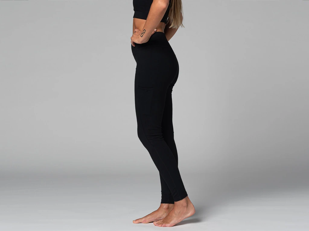 Yoga Legging Pocket - Bio Noir Noir XS - 36 5 Yoga Legging Pocket - Bio Noir Noir XS - 36 – Image 5