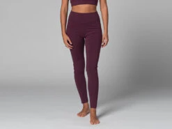 Yoga Legging Pocket - Bio Prune Prune XS - 36