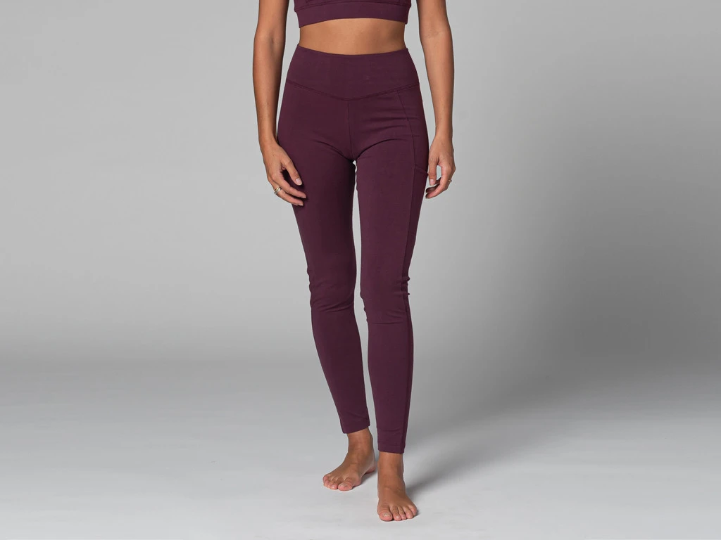 Yoga Legging Pocket - Bio Prune Prune XS - 36 1 Yoga Legging Pocket - Bio Prune Prune XS - 36