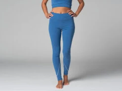 Yoga Legging Sport - Bio Bleu Bleu XS - 36