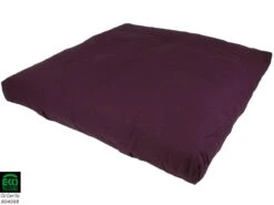 Devant -CHIN MUDRA Soldes zabuton transportable 100 coton bio prune 5b8dc90a65faa